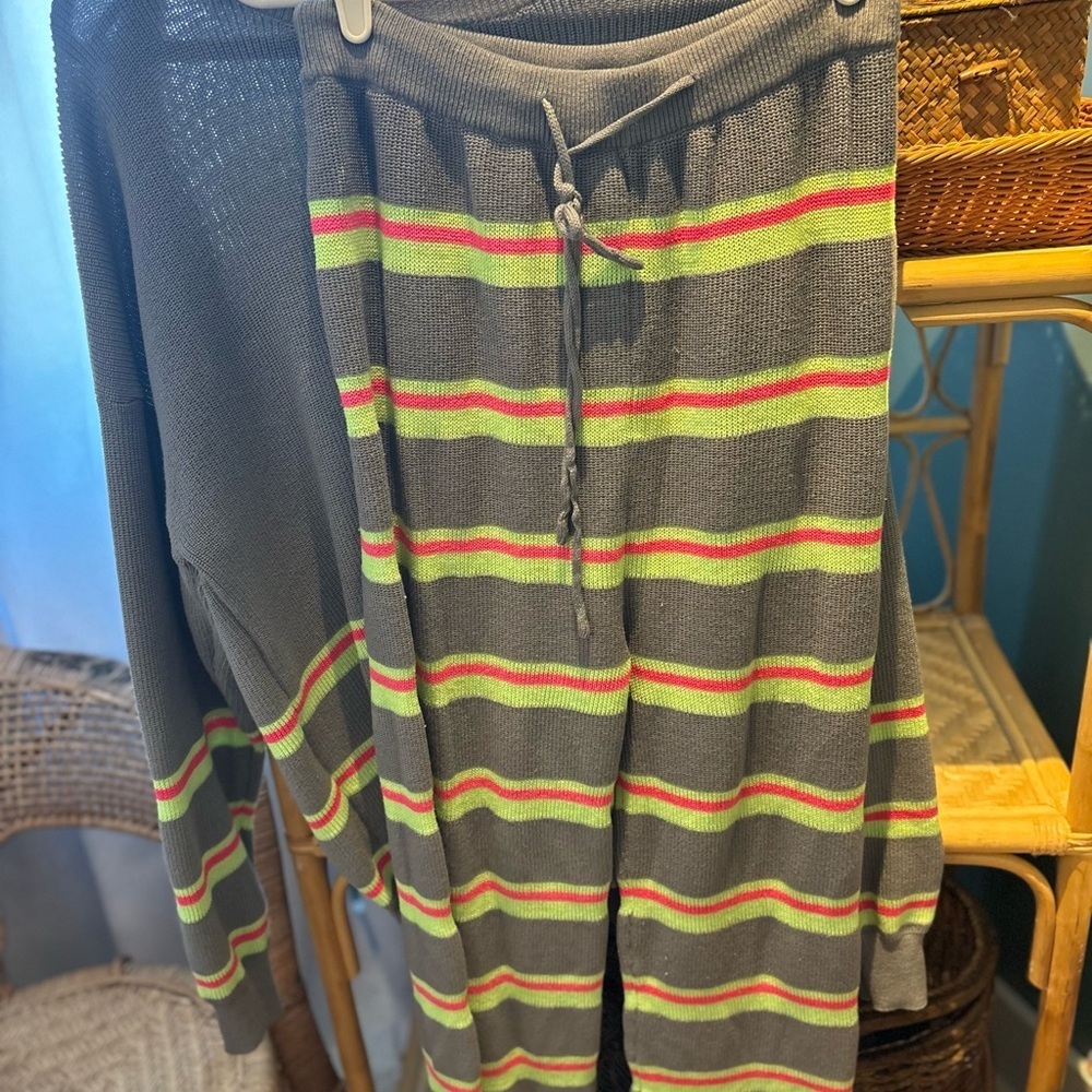 Pink Lily Striped Sweater‎ Set - Picture 3 of 5